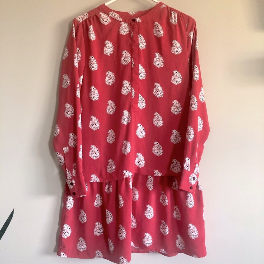 Small Red Loft Paisley Dress